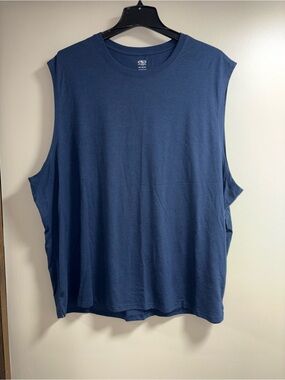 NWOT Athletics Men's Navy Sleeveless Tank Top - Athletic Fit